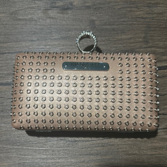 Nicole Lee Brown Wallet with Studded Design - Picture 1 of 2